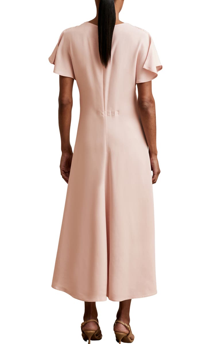 Reiss Rowe Dolman Sleeve Jersey Midi Dress, Alternate, color, Pale Pink