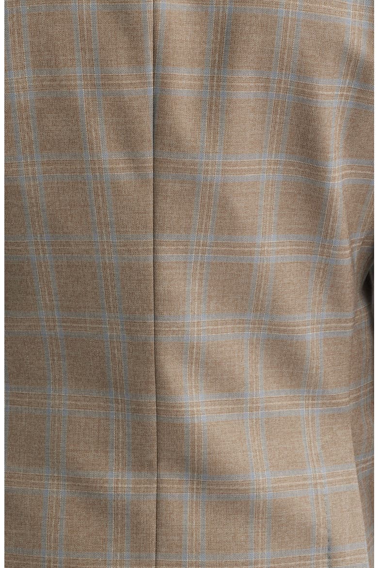 Hutson Slim Fit Brown Plaid Wool Sport Coat, Alternate, color, OPEN BROWN