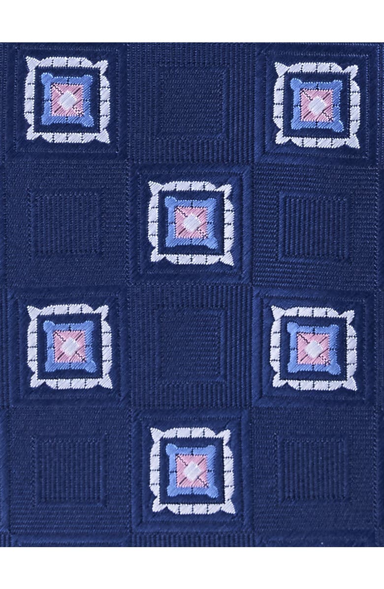 Oak Hill by DXL Big & Tall Medallion Tie, Alternate, color, Navy