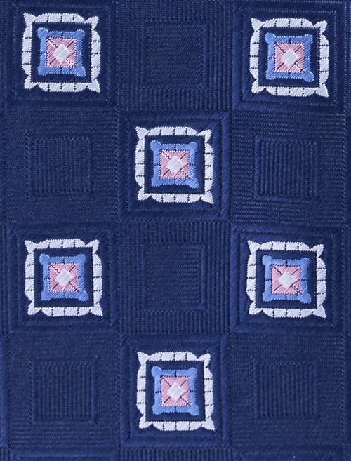 Oak Hill By Dxl Big & Tall Medallion Tie In Navy