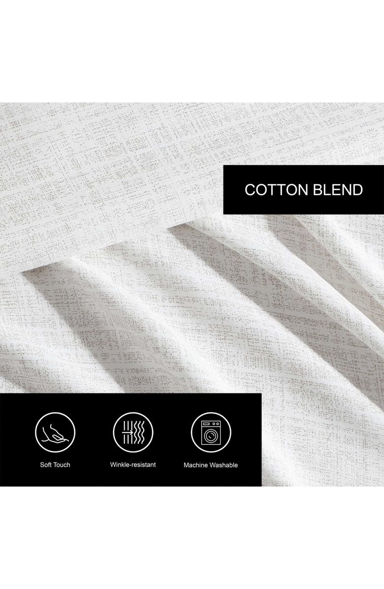 Vera Wang Erased Textured Cotton Sheet Set, Alternate, color, Light Beige