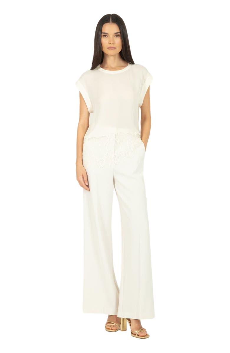 SECRET MISSION Evrin Top, Alternate, color, Vintage Crème