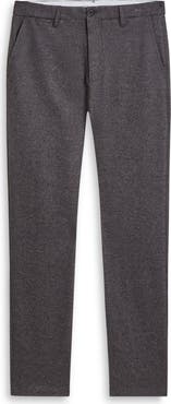 Bugatchi Flat Front Wool & Cotton Blend Chino Pants