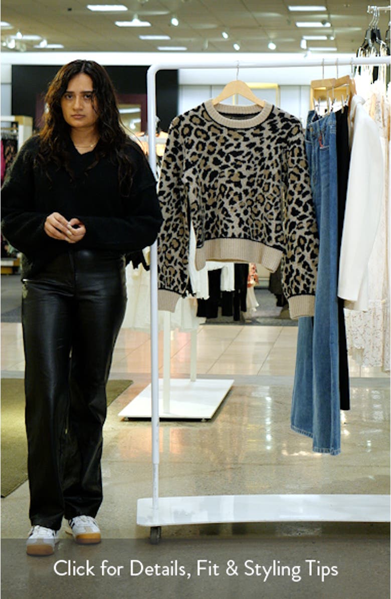 Leopard Jacquard Sweater, sales video thumbnail