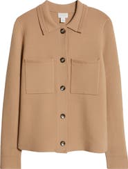 Caslon® Sweater Shirt Jacket