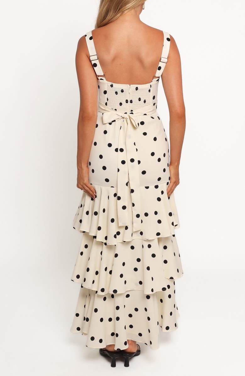 Petal & Pup Mabel Polka Dot Tiered Maxi Sundress, Alternate, color,
