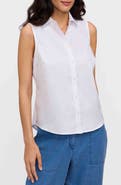 Foxcroft Dina Sleeveless Button-Up Shirt