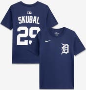 Nike Youth Nike Tarik Skubal Navy Detroit Tigers Name & Number T-Shirt