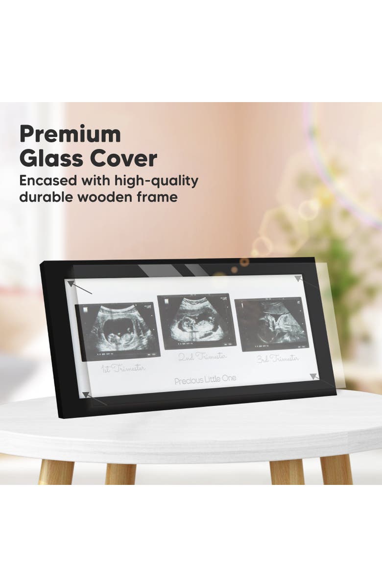KeaBabies Trio Baby Sonogram Frame, Alternate, color, Onyx Black
