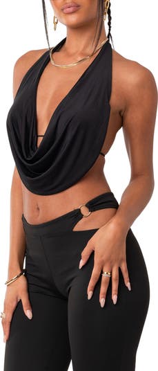 Monique Open Back Crop Top