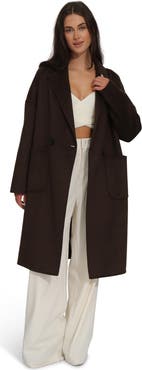 Belle & Bloom Publisher Double Breasted Wool Blend Coat