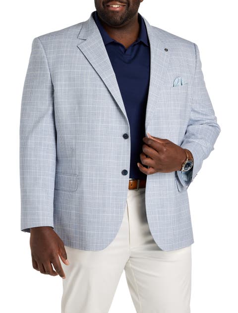 Big & Tall  Tonal Glen Plaid Sport Coat
