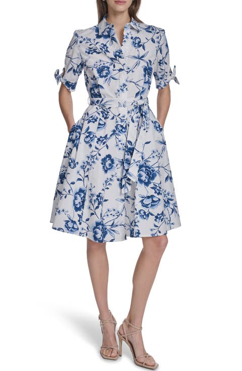 Short Sleeve Cotton Shirtdress