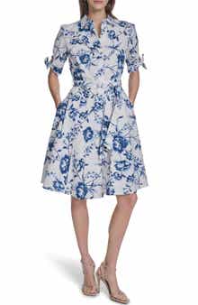 Calvin Klein Short Sleeve Cotton Shirtdress