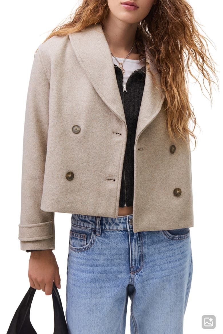 Crop Coat, Main, color, ECRU