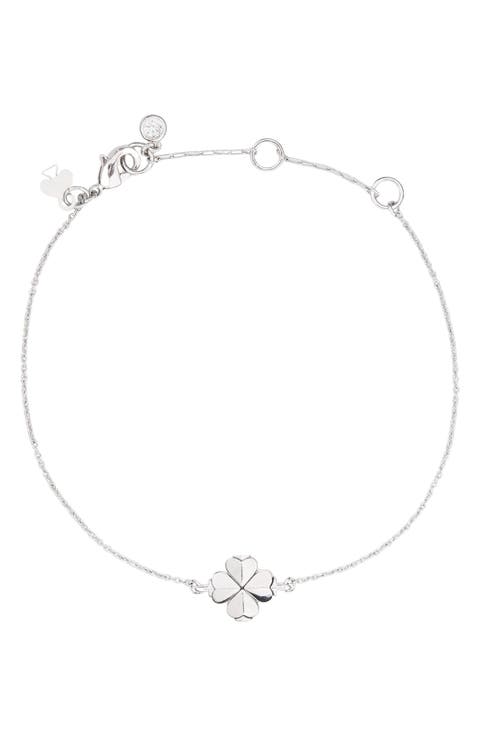 Spade Flower Chain Bracelet