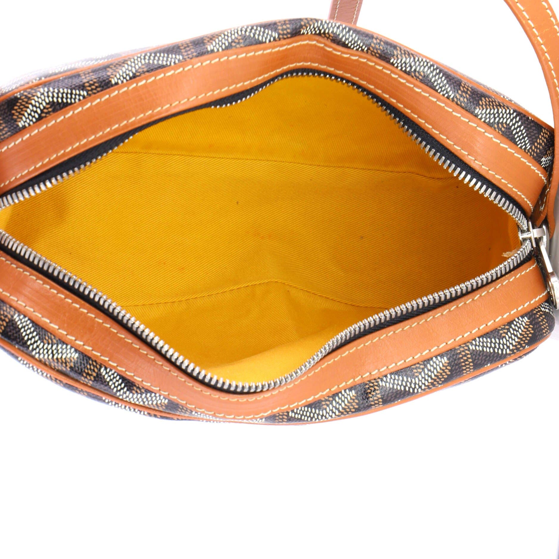 Pre-Owned Goyard Cap Vert Bag Coated Canvas, Alternate, color, Brown