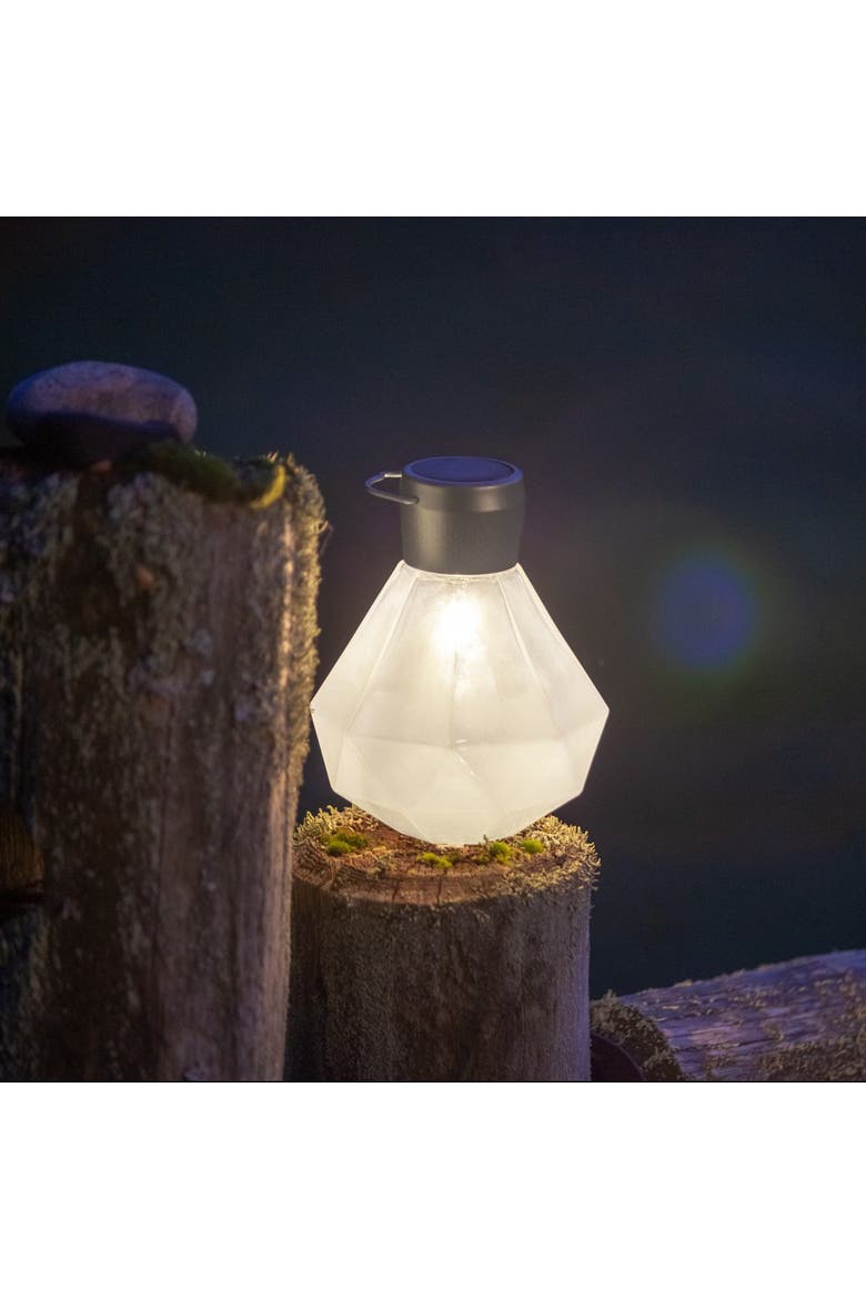 Gem Solar Lantern Handblown Glass, Alternate, color, Milk