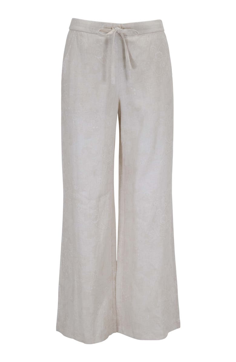 Lords of Harlech Paisley Explosion Womens Wide-leg Pant, Alternate, color, Paisley Explosion Ivory