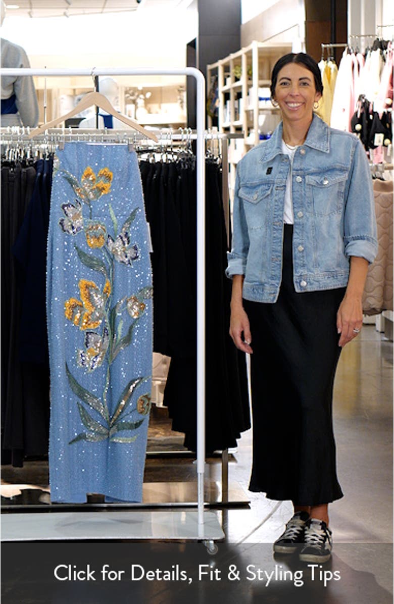 Sofia Beaded Strapless Sheath Maxi Dress, sales video thumbnail