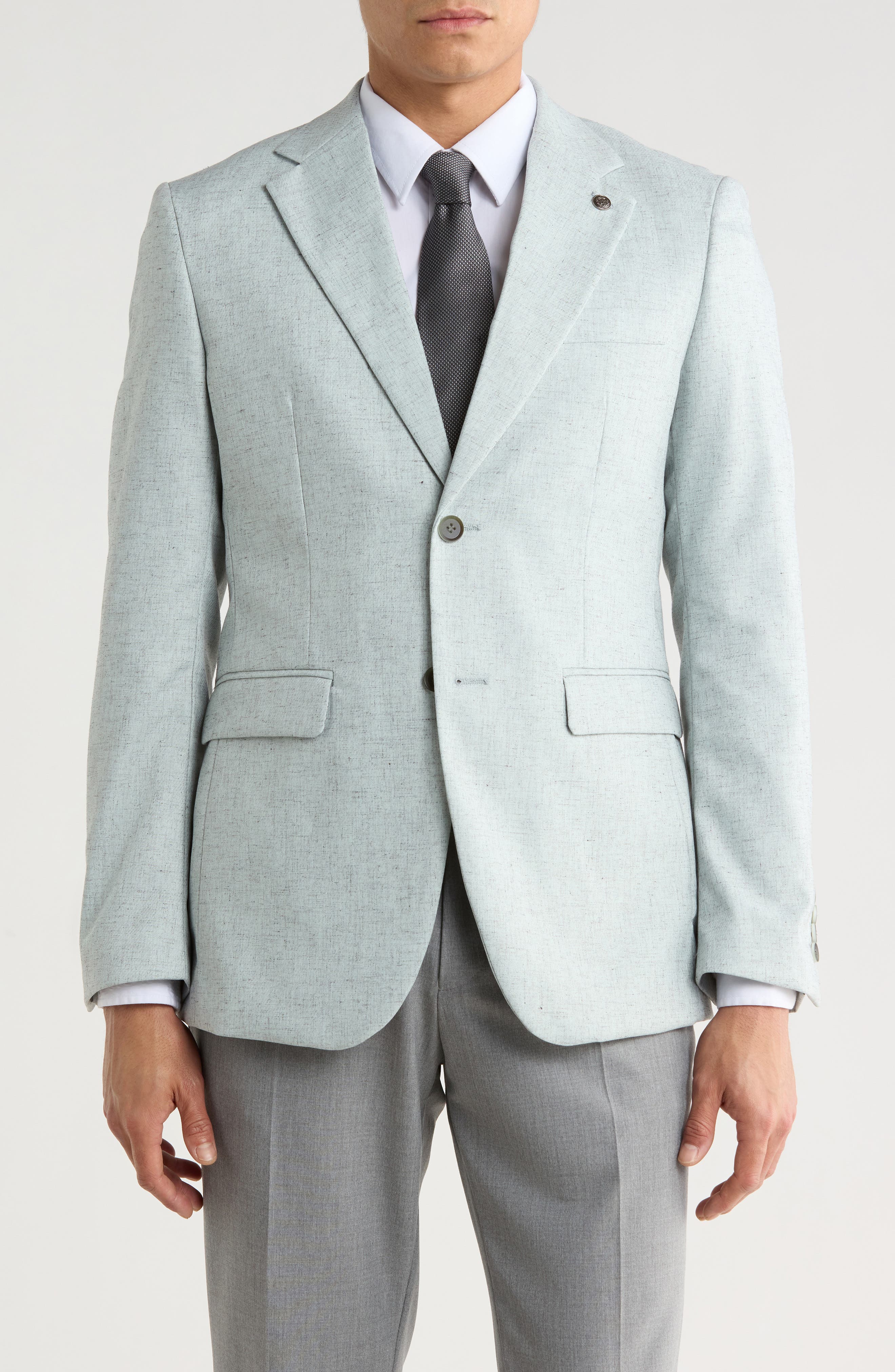 T.R. PREMIUM Slim Fit Textured Blazer