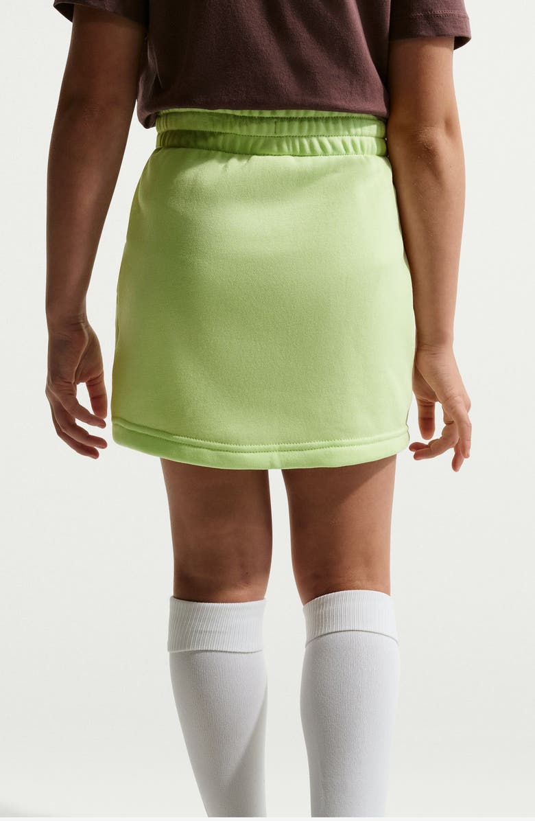 Nike Kids' Sportswear Club Fleece Pull-On Skirt, Alternate, color, Light Liquid Lime/ White