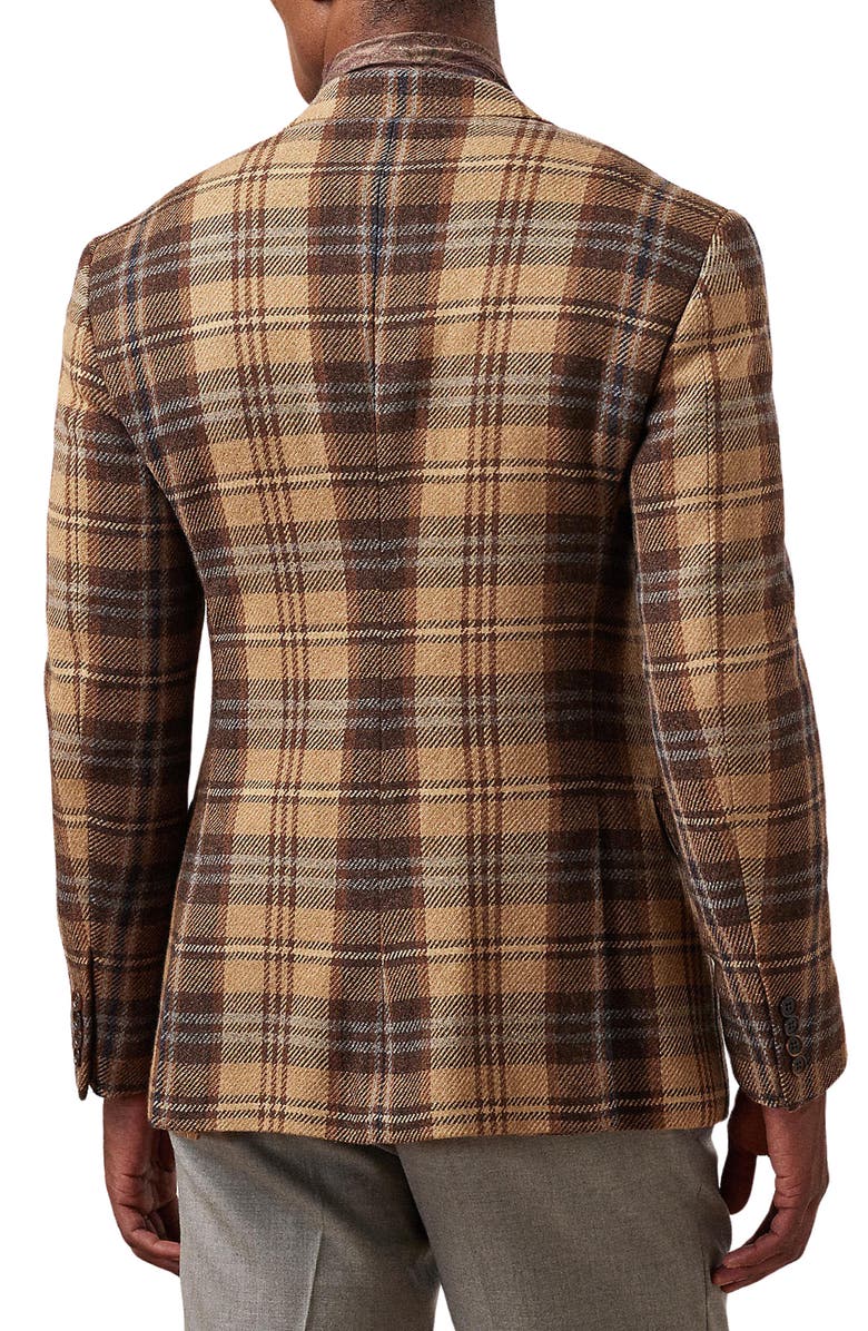 Ralph Lauren Purple Label Kent Plaid Wool Tweed Sport Coat, Alternate, color, 