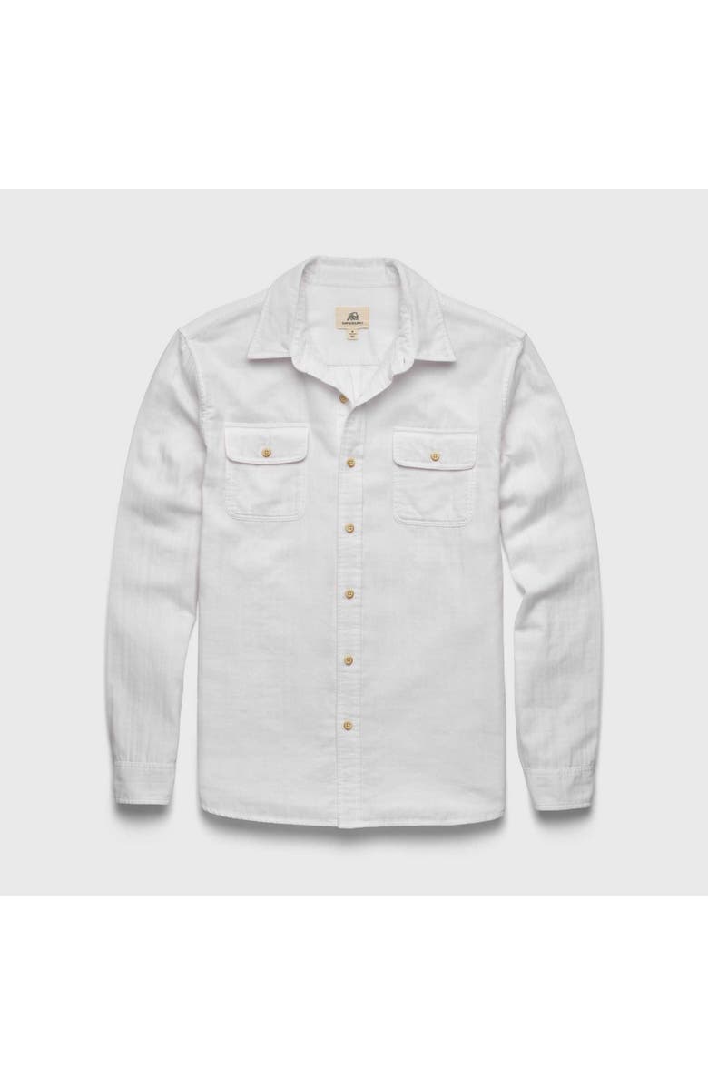 Surfside Supply Co. Zhu Double Gauze Shirt, Main, color, White