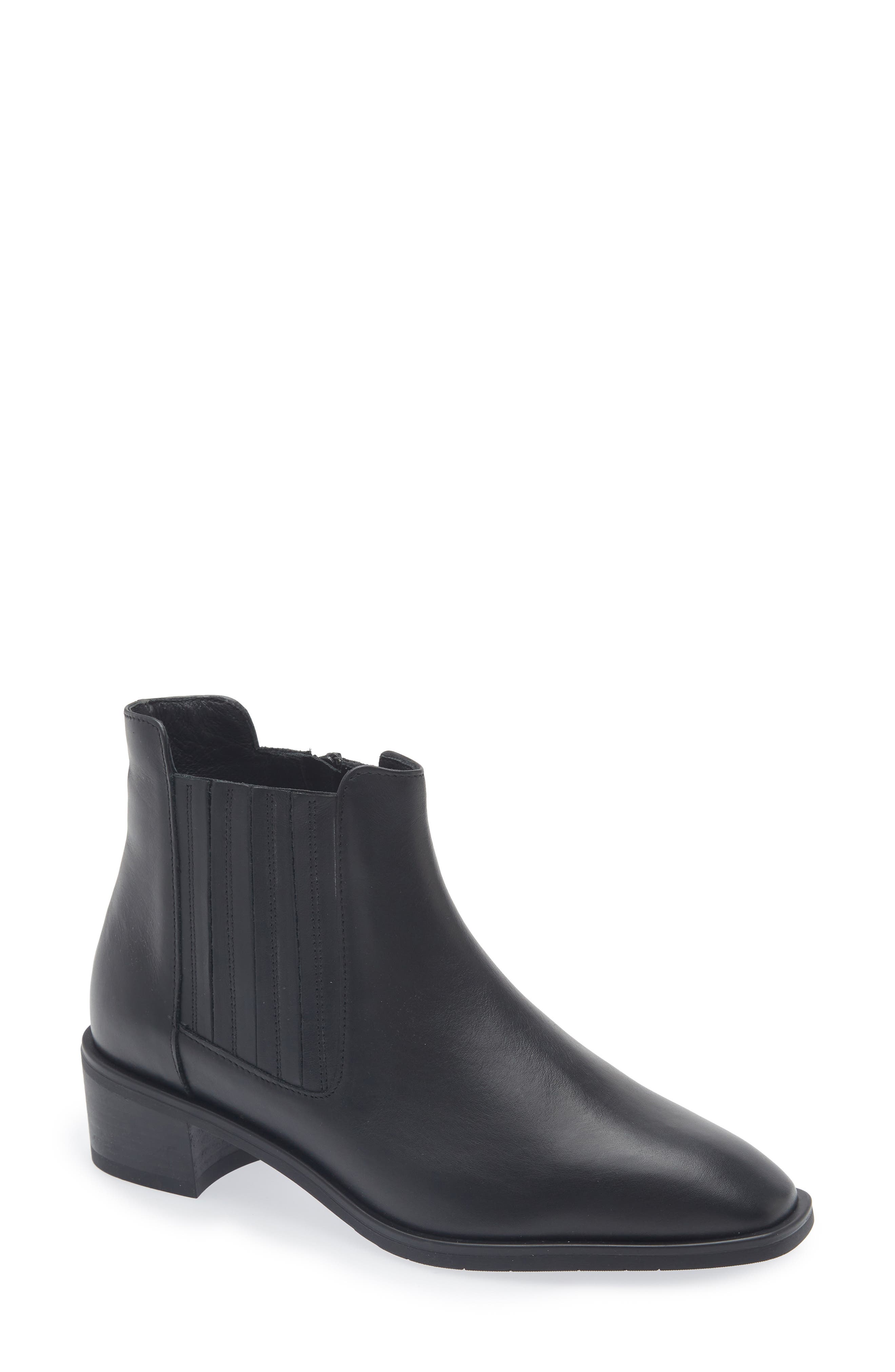 Carmie Waterproof Leather Boot, Main, color, BLACK LEATHER