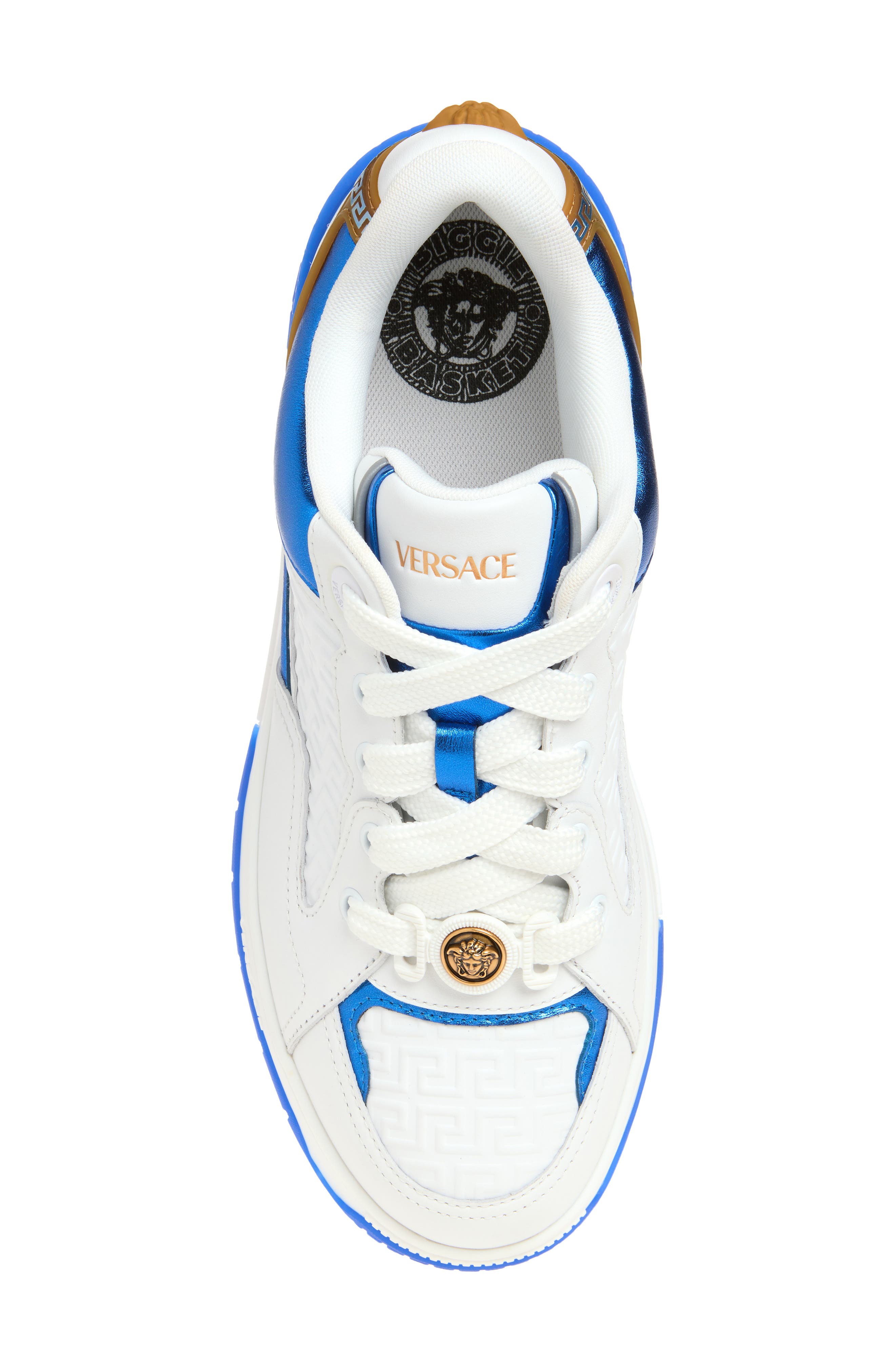 Medusa Sneaker, Alternate, color, WHITE COLBALT GOLD 82