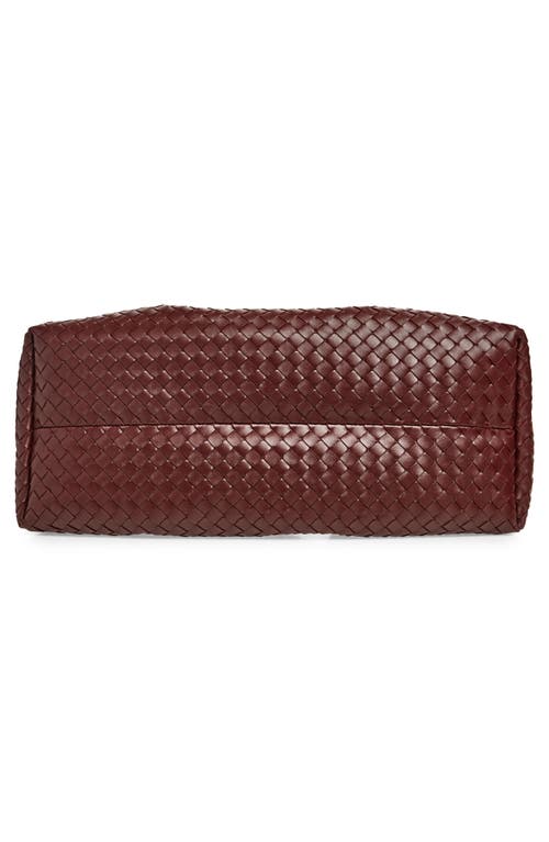 Bottega Veneta Leather & Suede Reversible Tote In Madder Brown/lunar-m B