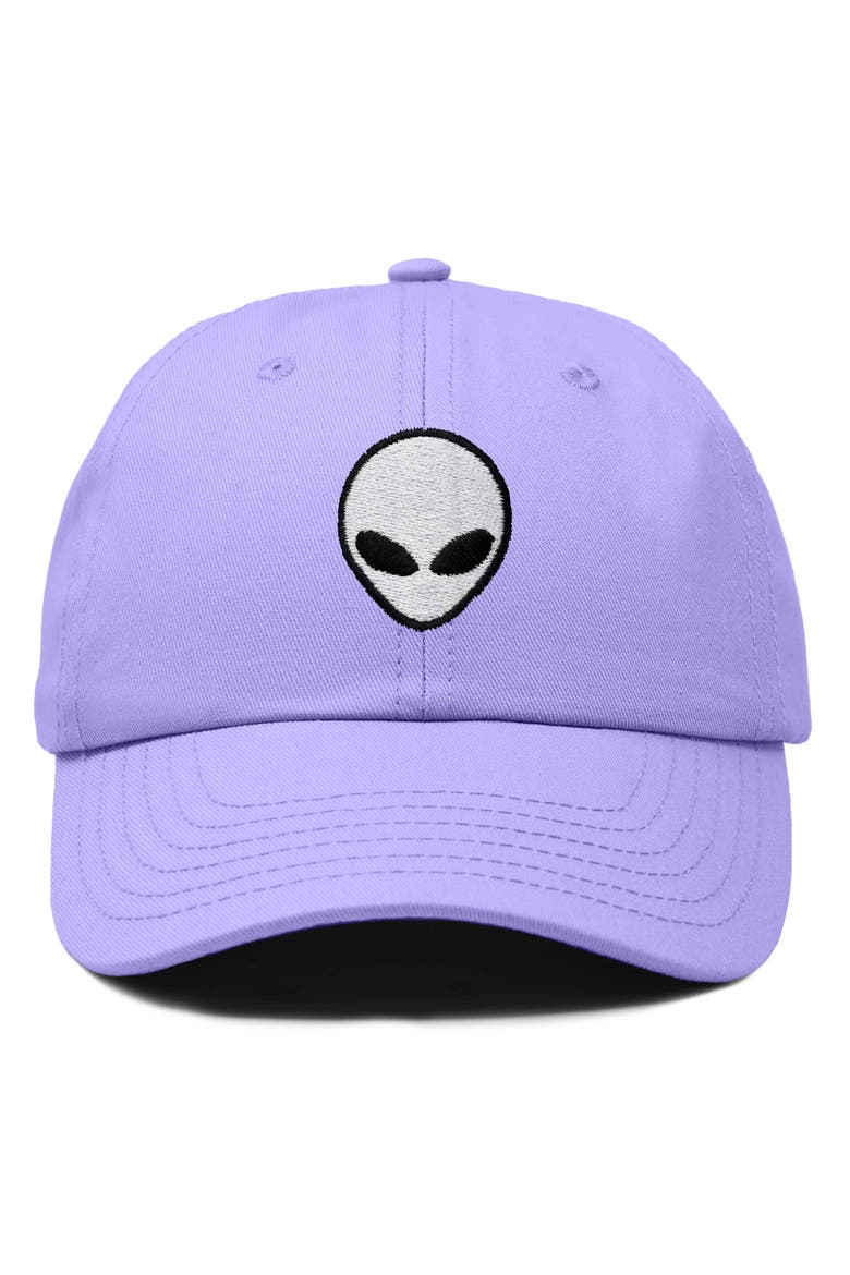 Alien Embroidered Classic Dad Cap, Main, color, Lavender