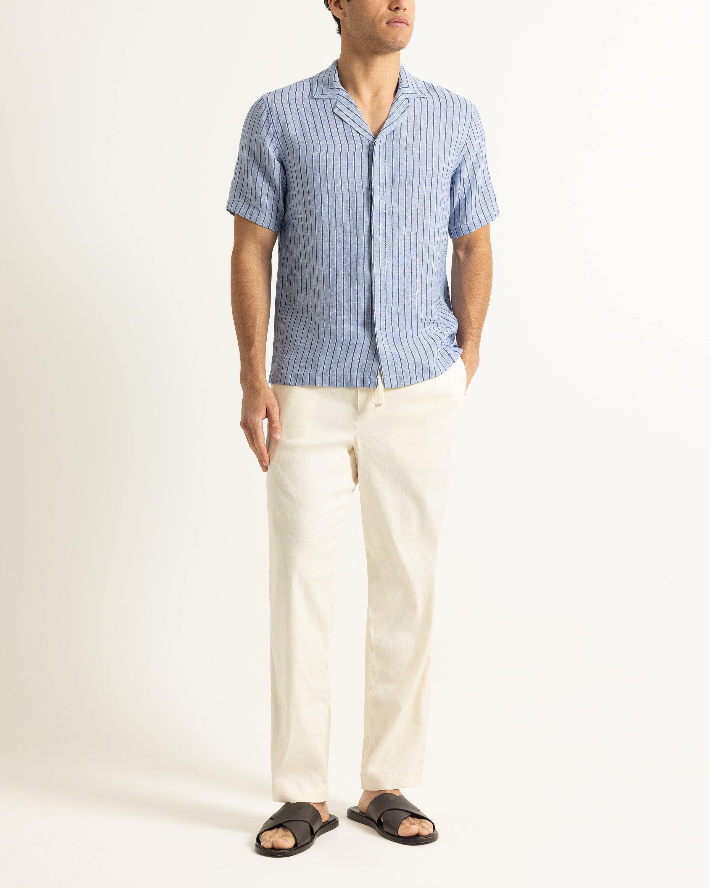 selected Bergamo Blue Stripe