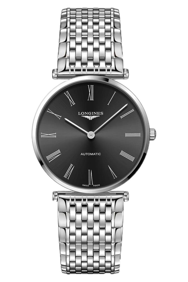 La Grande Classique de Longines Bracelet Watch, 38mm, Main, color, BLACK
