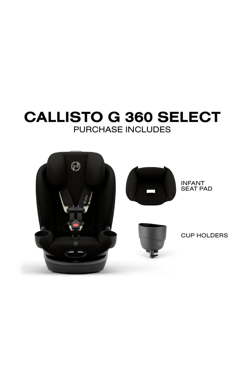 Callisto G 360 Select All-in-One Car Seat, Alternate, color, BLACK