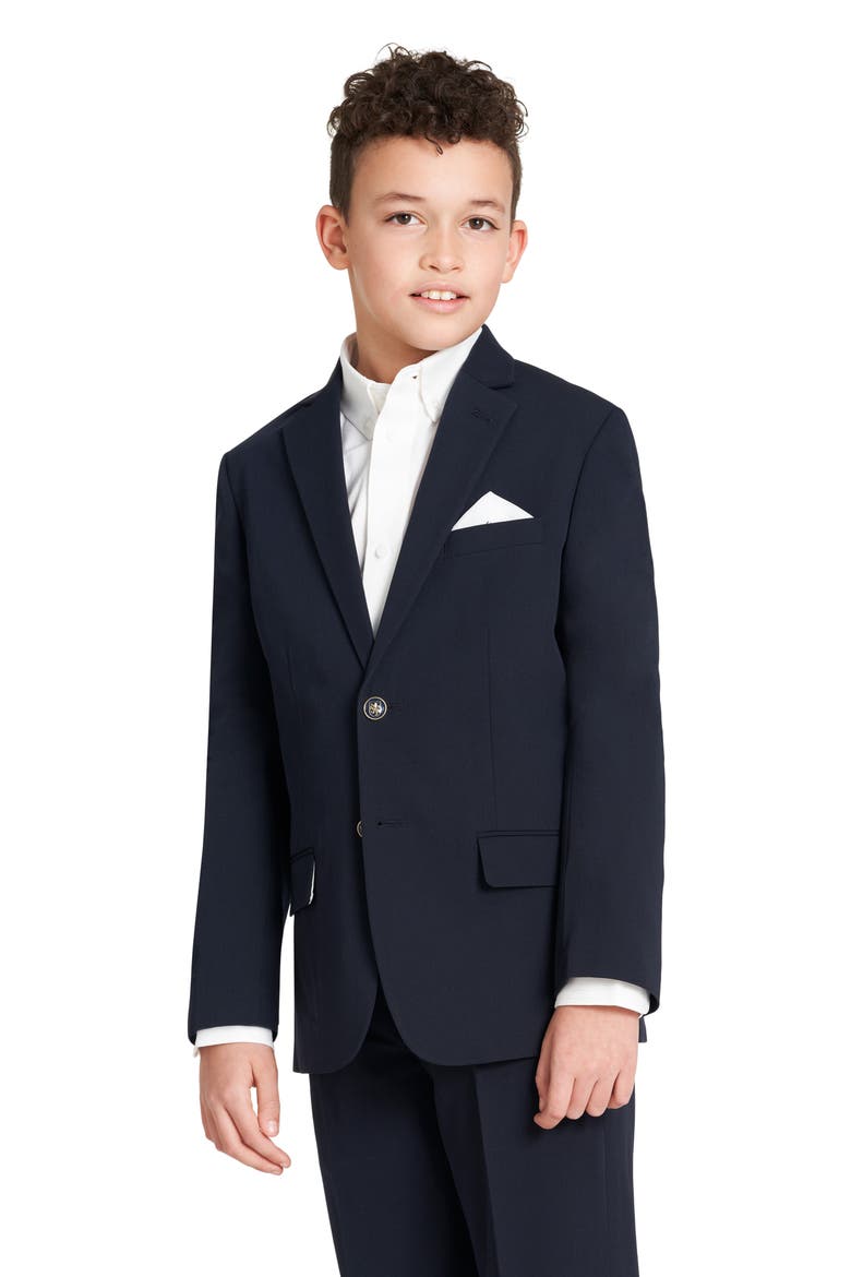 Kids' Alexander Stretch Blazer, Alternate, color, MAST NAVY