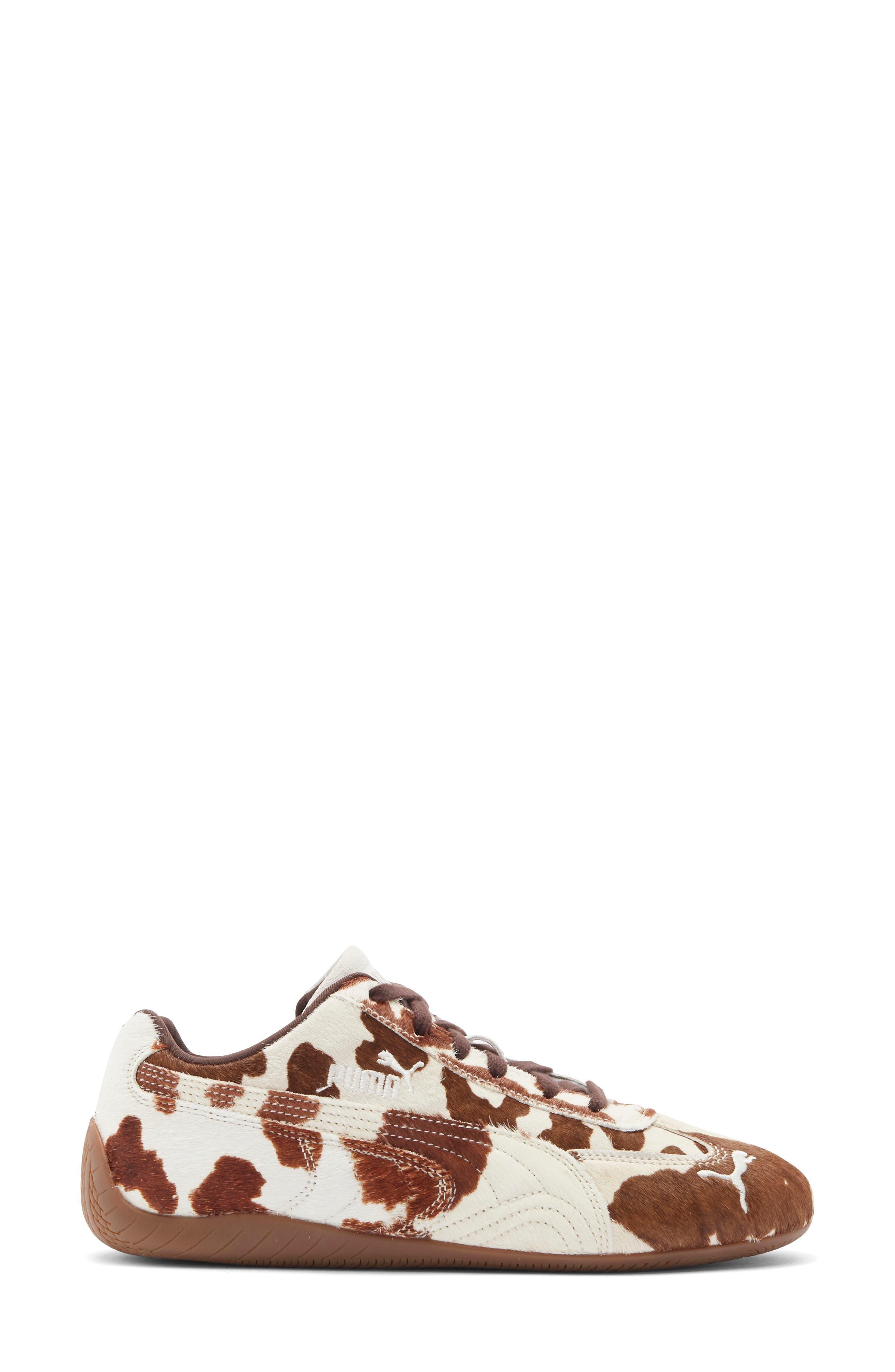 PUMA Speedcat Genuine Calf Hair Sneaker, Alternate, color, Chocolate Brown/ Gum