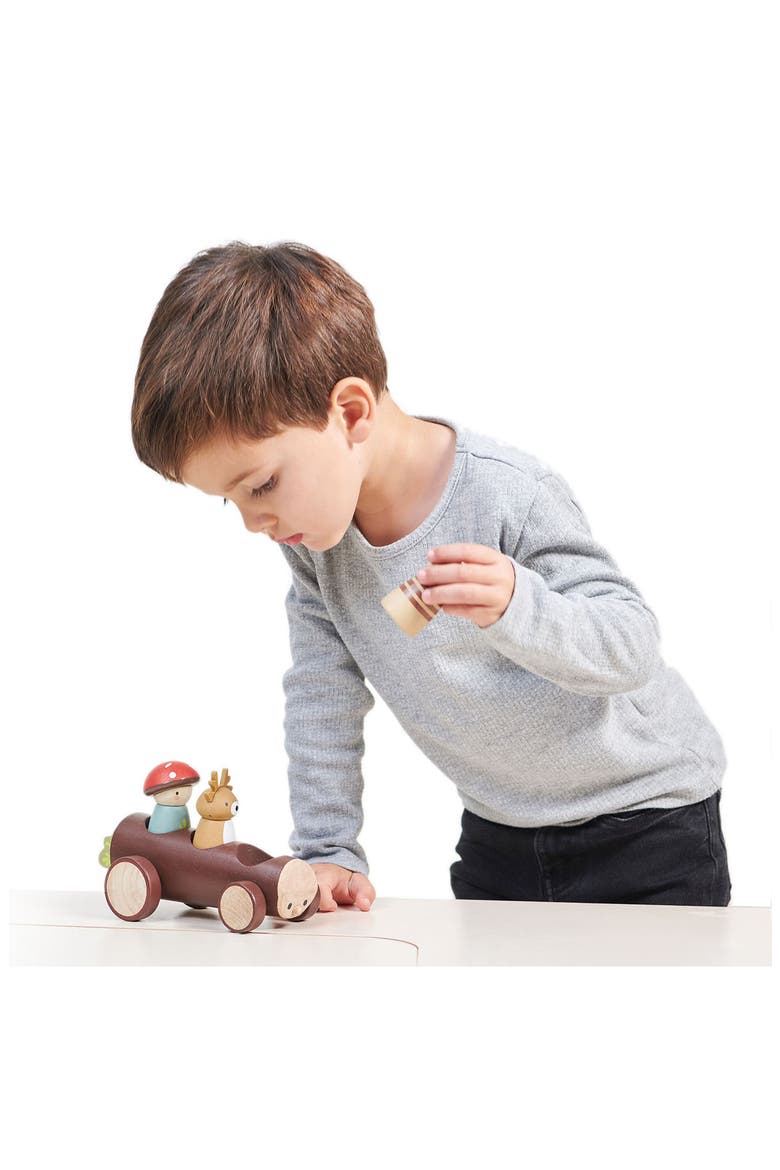Timber Taxi Wooden Car Toy, Alternate, color, MULTI