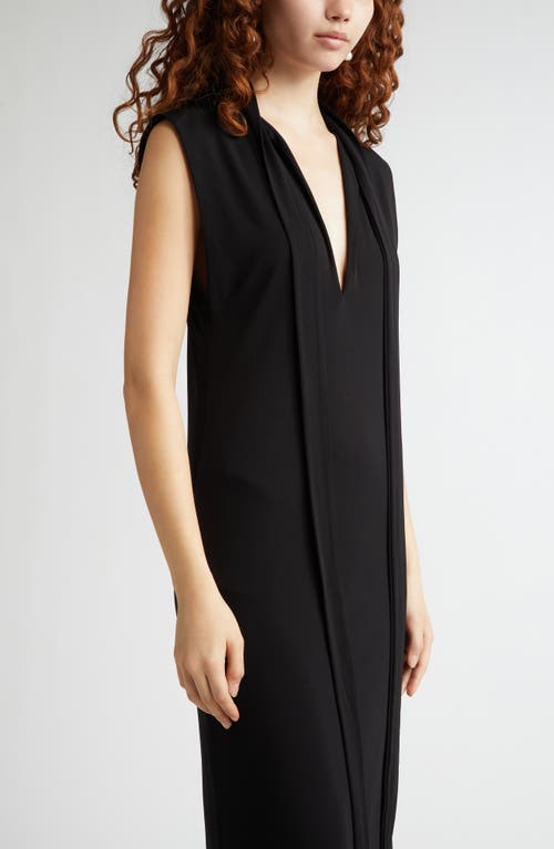 Shop Bite Studios La Nuit Scarf Tie Jersey Dress In Black