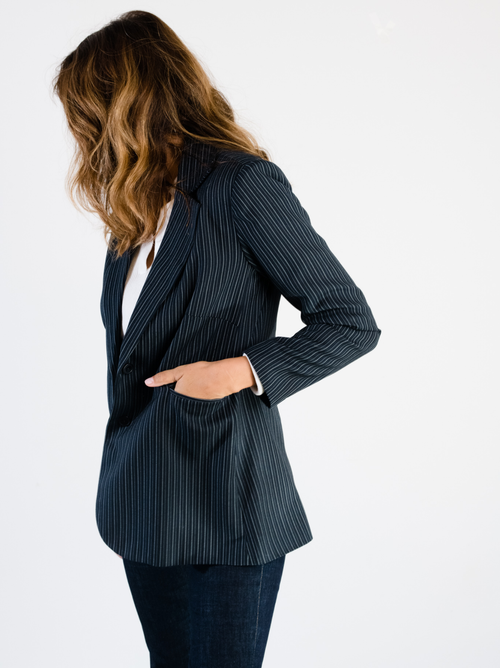 Able Michelle Blazer In Midnight/chalk Stripe