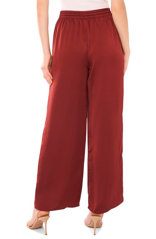 1.state Drawstring Wide Leg Pants In Red