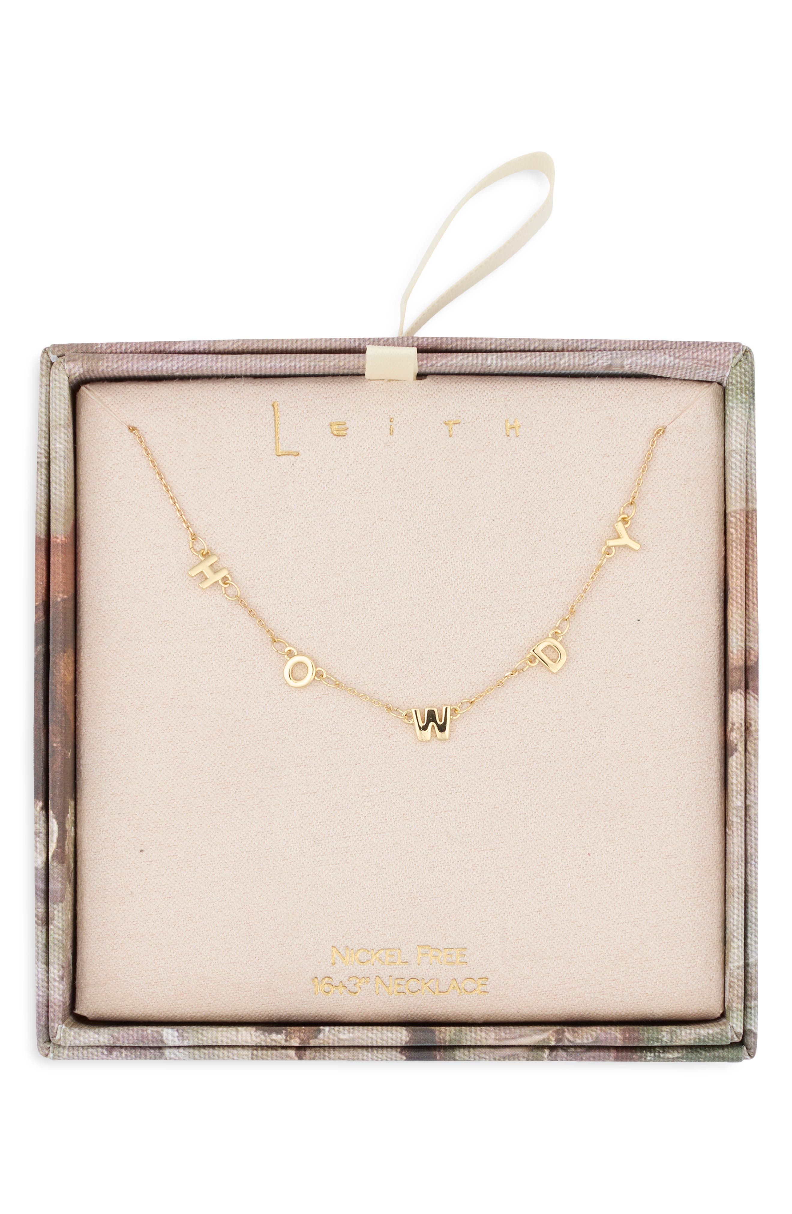 Howdy Chain Necklace