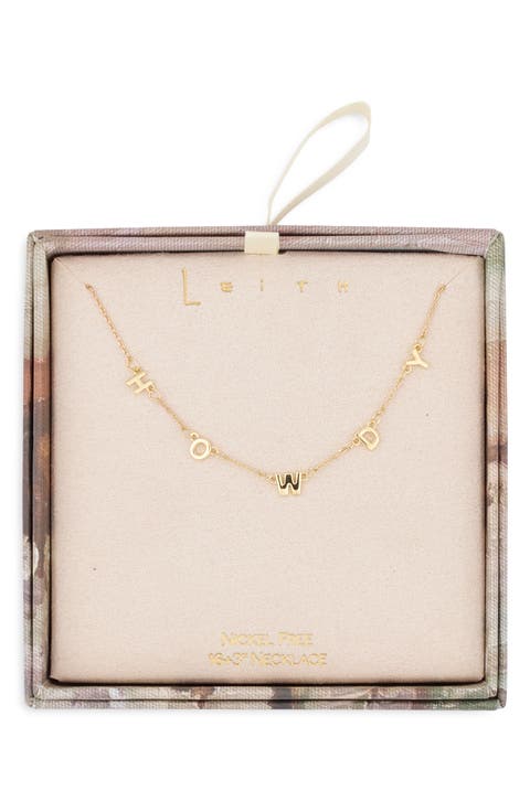 Howdy Chain Necklace