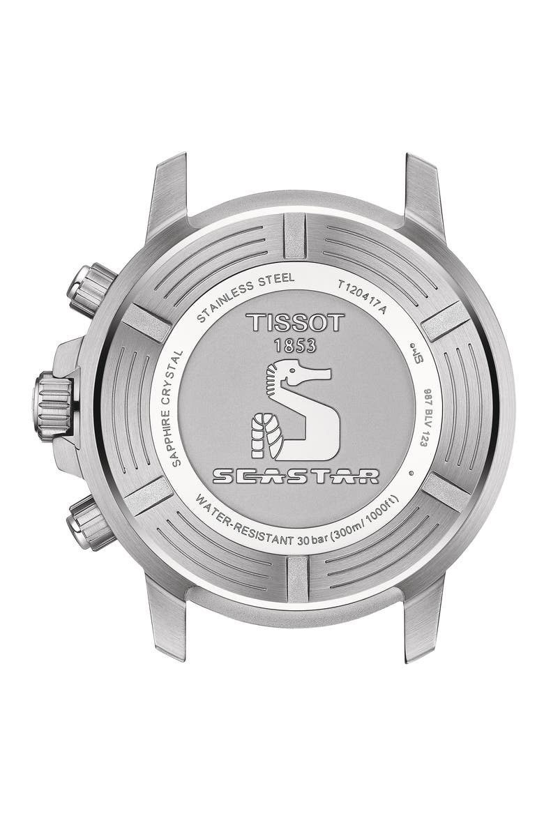 Seastar 1000 Chronograph Bracelet Watch, 45.5mm, Alternate, color, BLUE