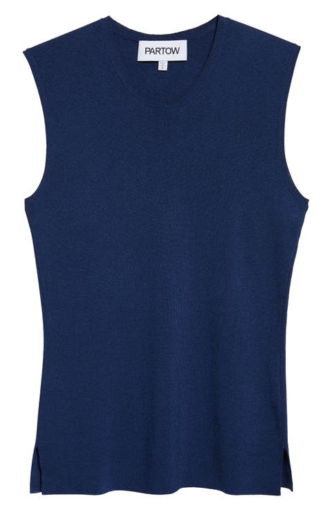 Bowery Sleeveless Silk Blend Sweater