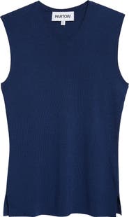 PARTOW Bowery Sleeveless Silk Blend Sweater