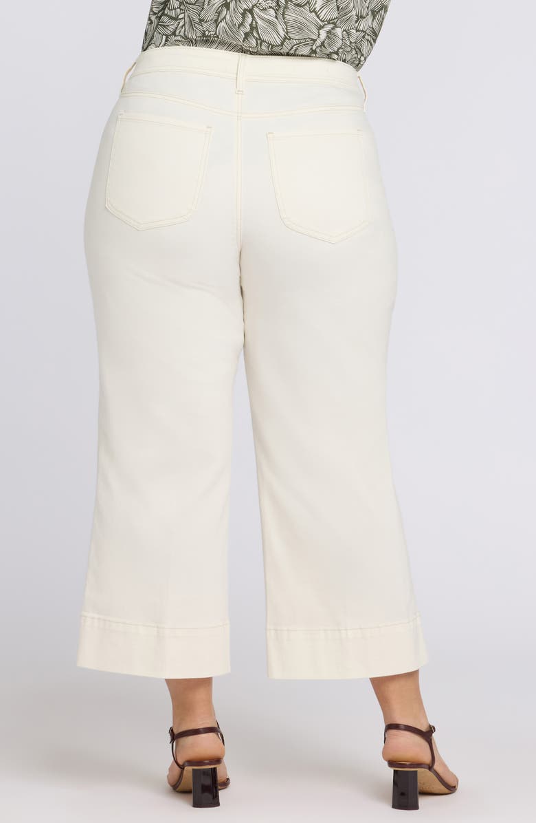NYDJ Teresa Seamed Ankle Wide Leg Jeans, Alternate, color, Vintage White