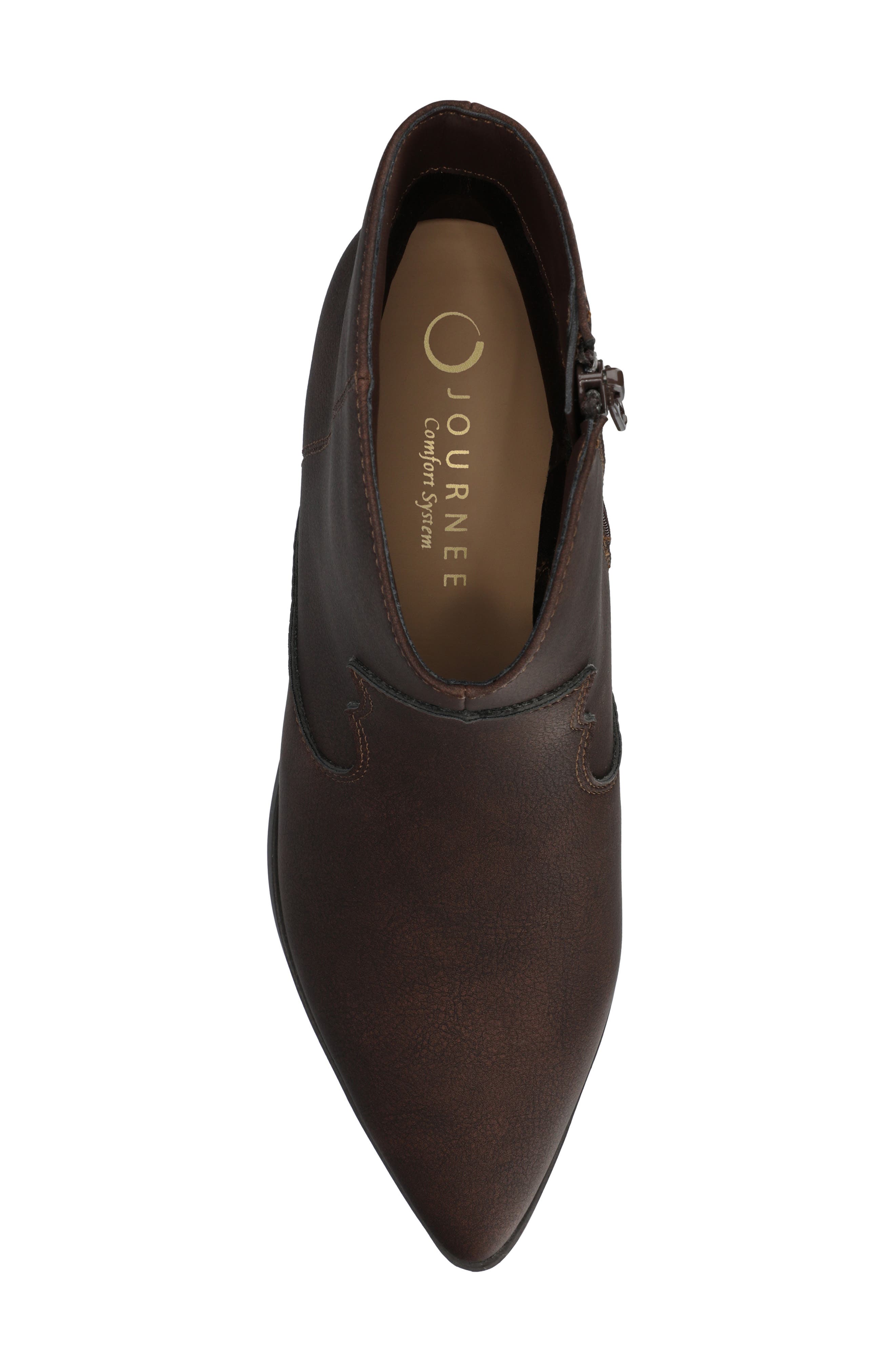 Taliah Western Ankle Boot - Wide Width Available, Alternate, color, VINTAGE/BROWN