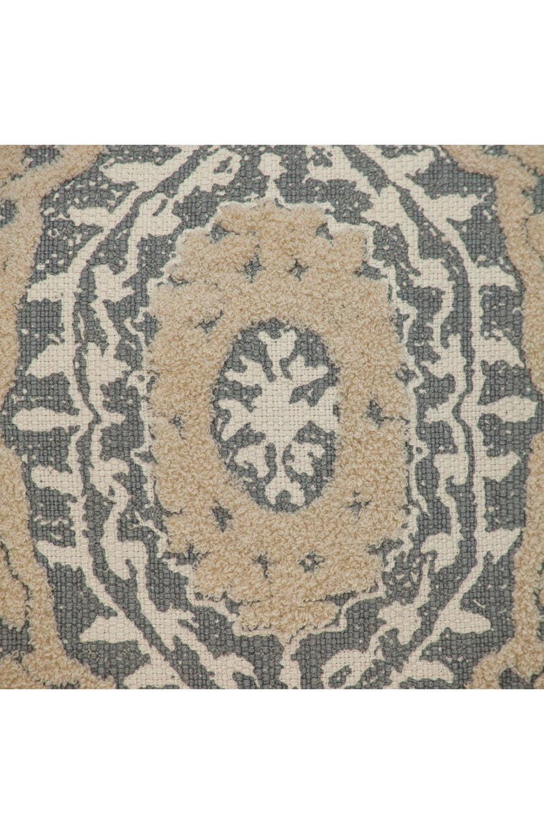 PARKLAND COLLECTION Geometric Square Throw Pillow, Alternate, color, Beige