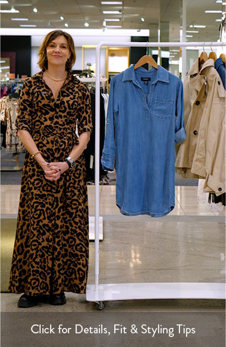 Long Sleeve Chambray Shirtdress, sales video thumbnail